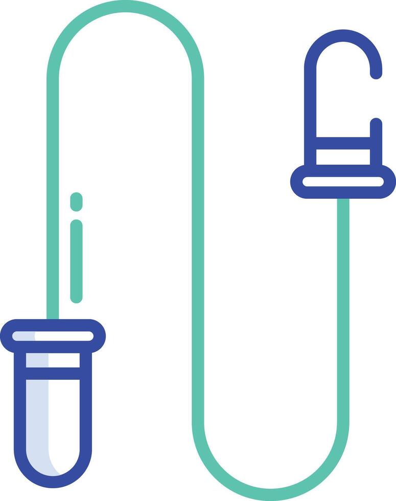 Skipping Rope outline color illustration vector