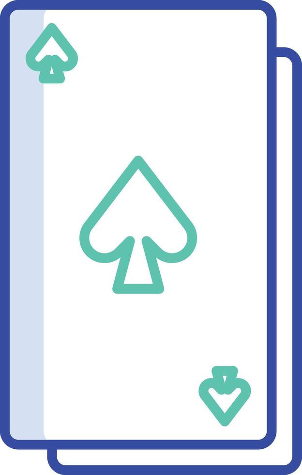 playing card outline color illustration vector