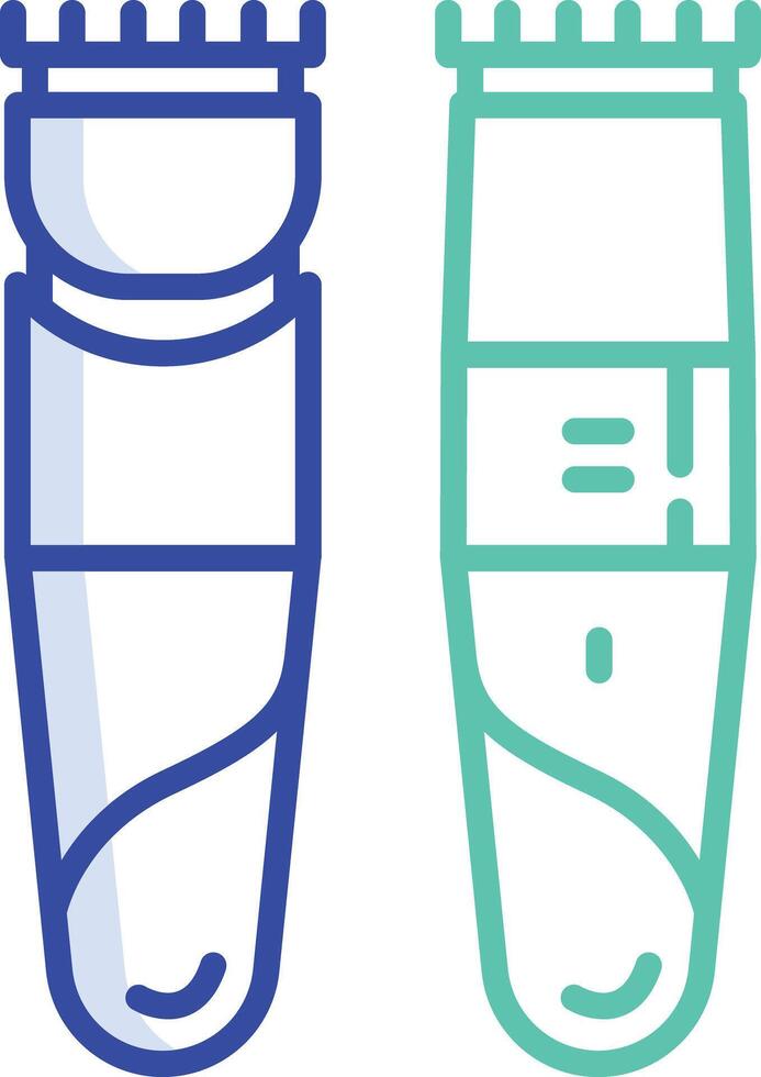 Trimmer outline color illustrations vector