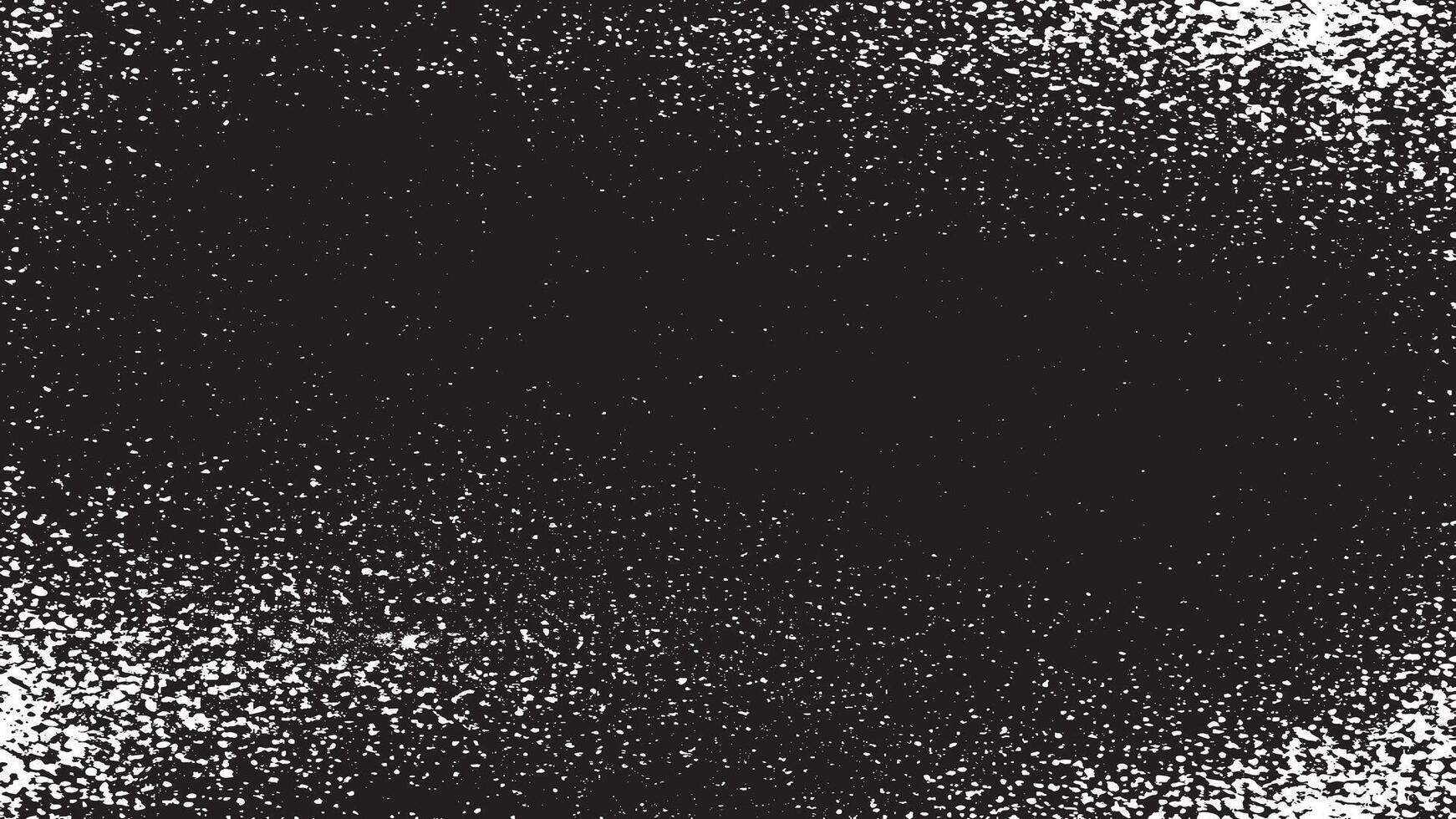 Black Gritty Texture with Fine Granules on White Background vector
