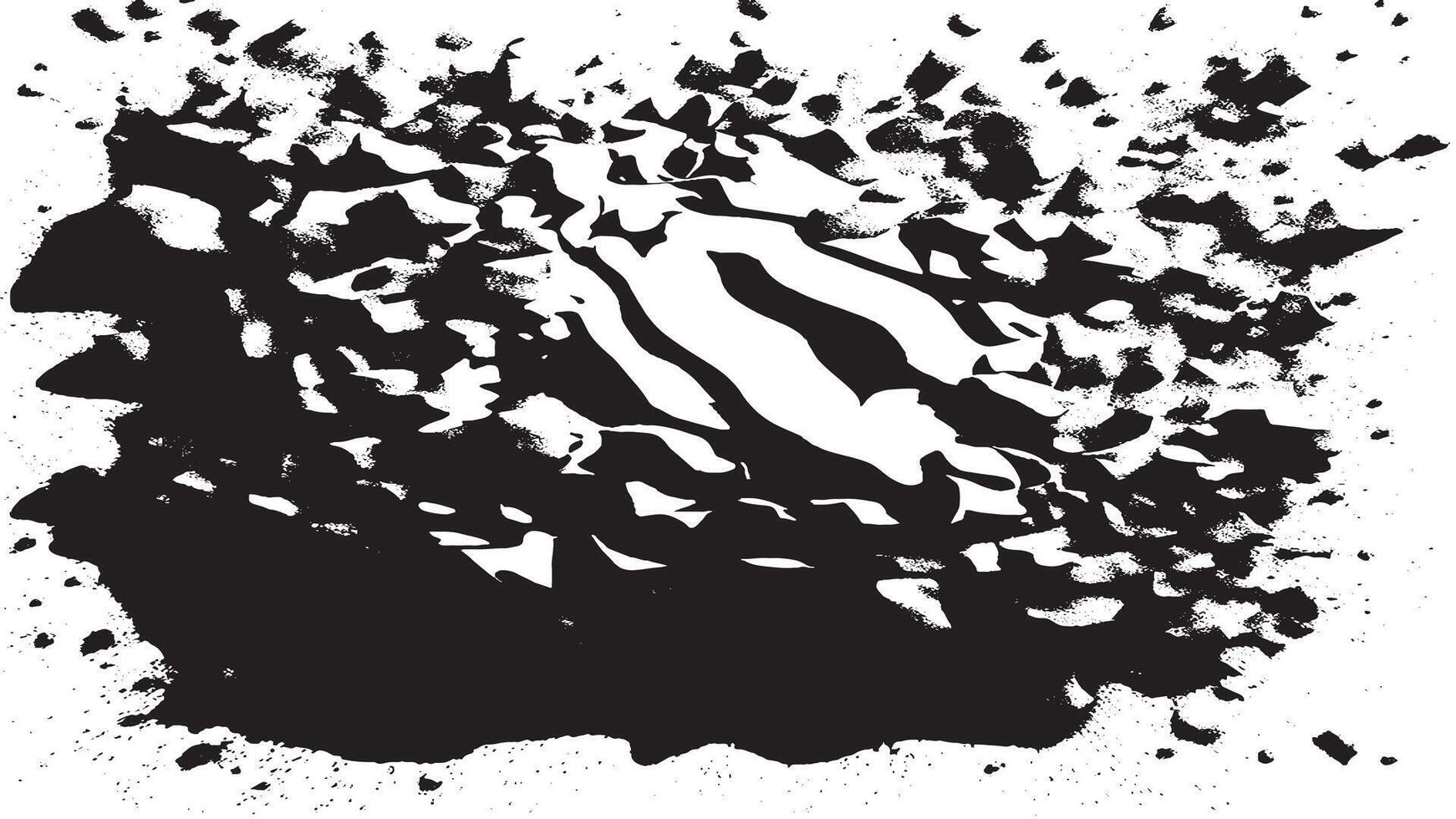 Black Gritty Texture on White Background - Rough, Uneven Particle Distribution for Rugged Graphic Designs vector