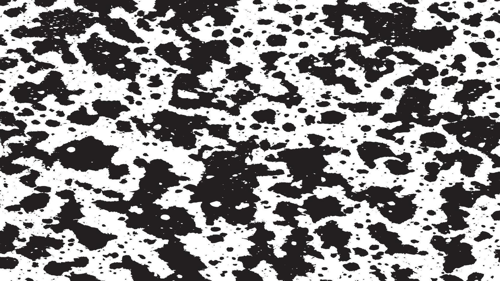 Black Particulate Texture on White Background - Ideal for Rugged and Distressed Design Overlays vector