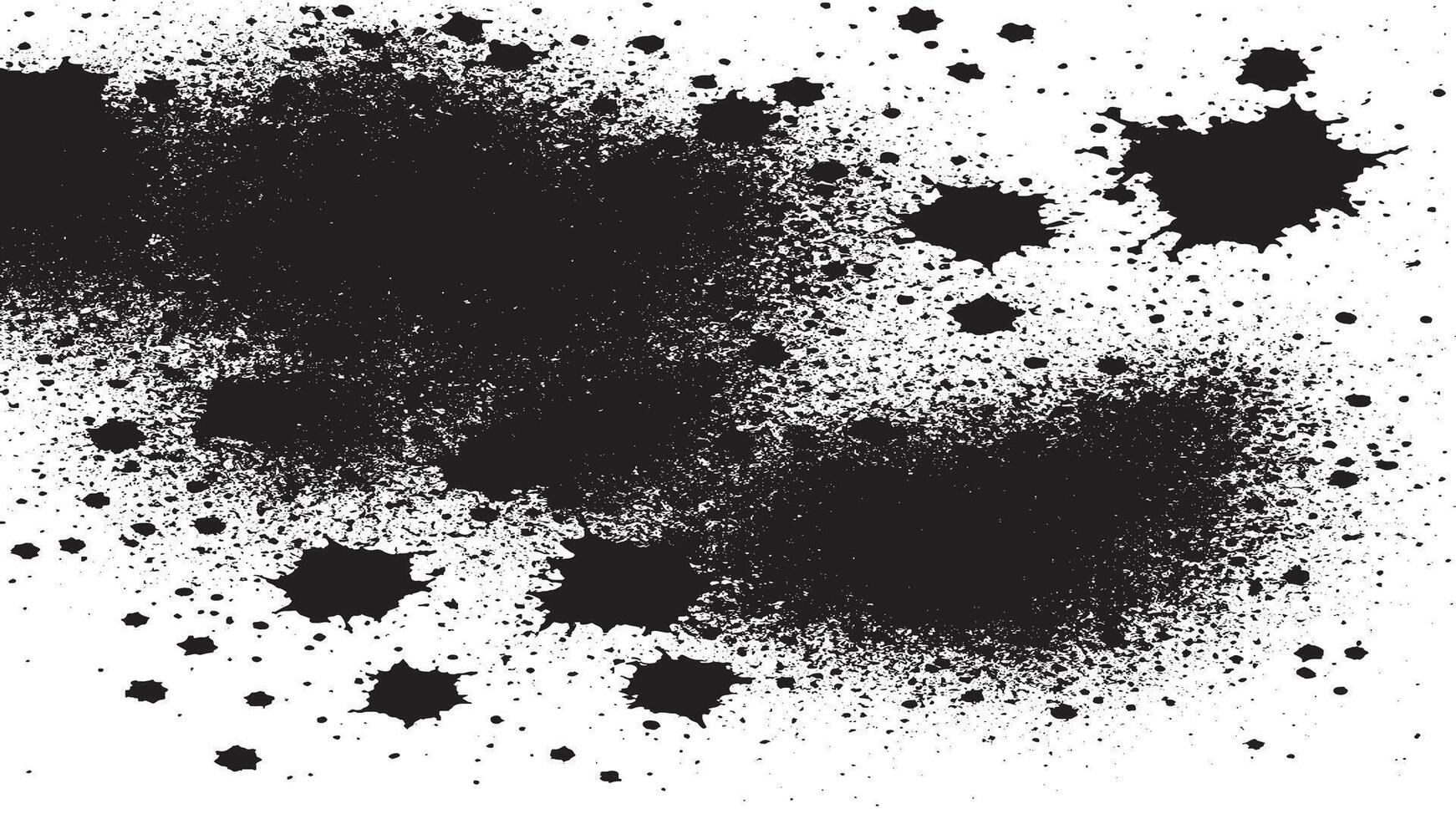 Rugged Black Particle Texture on White - Graphic with Gritty, Uneven Spread for Design Projects vector
