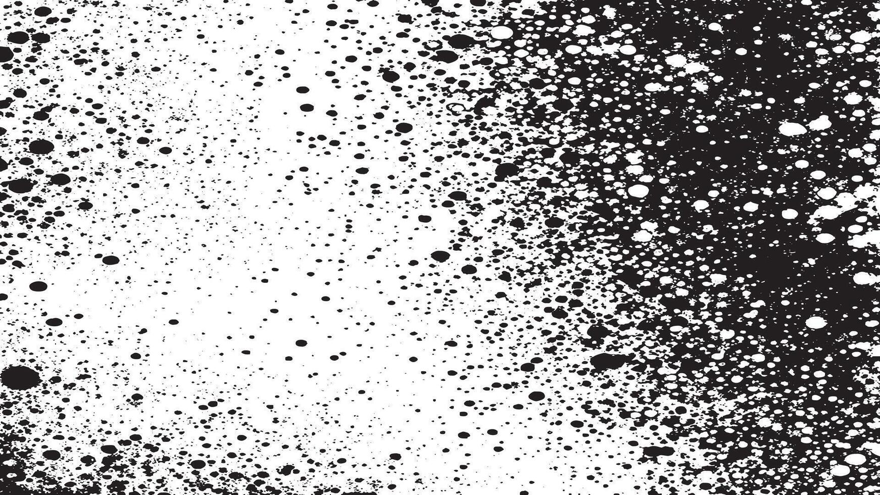 Black Monochrome Grunge Gritty Rough Dirty Overlay Texture on White Background - Illustration vector