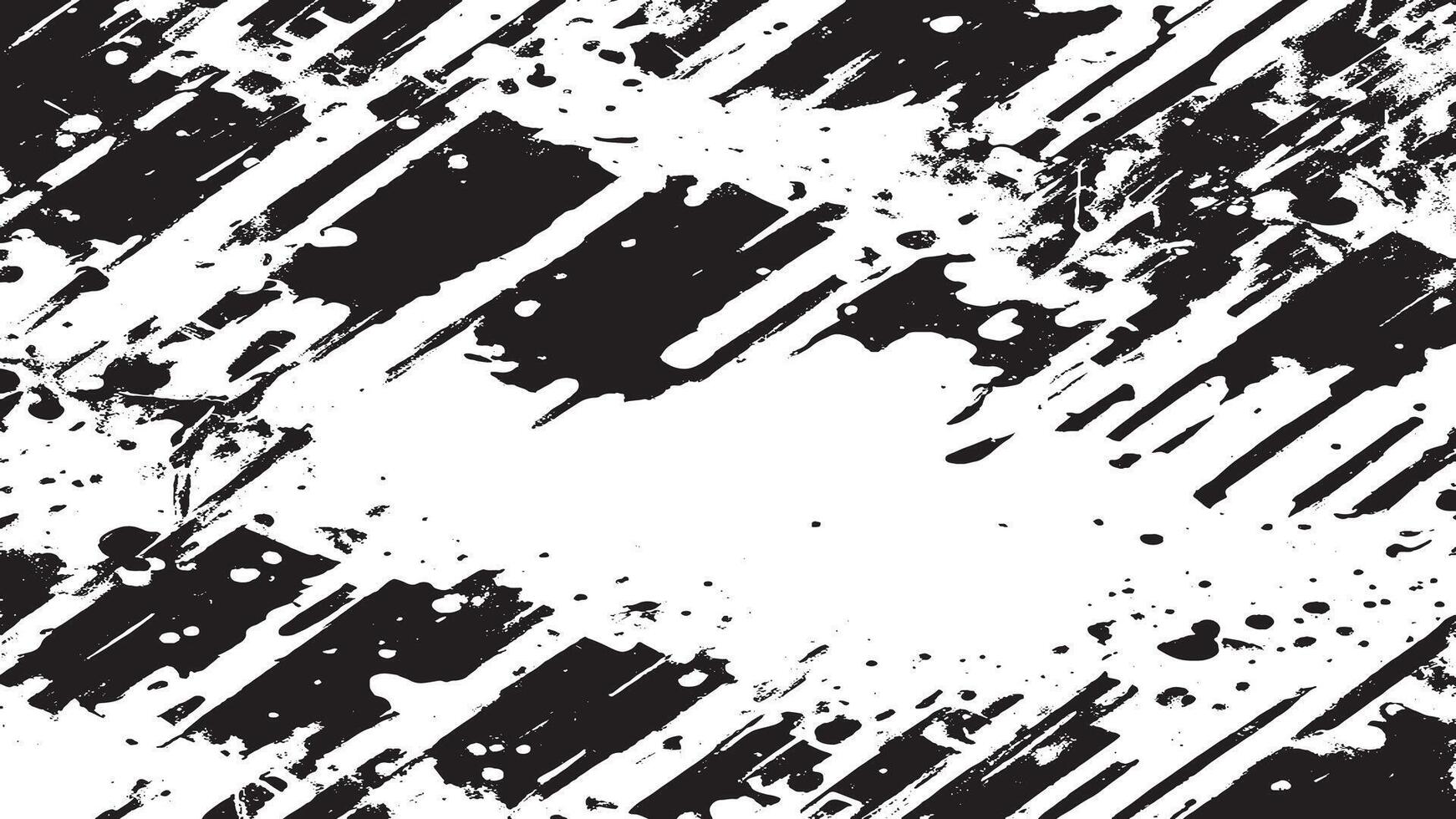 Black Gritty Grunge Overlay Texture with Rough Dirty Patterns on White vector