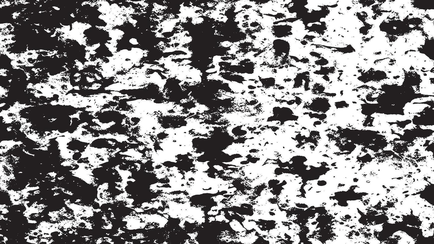 Black Gritty Grunge Overlay Texture with Rough Dirty Patterns on White vector