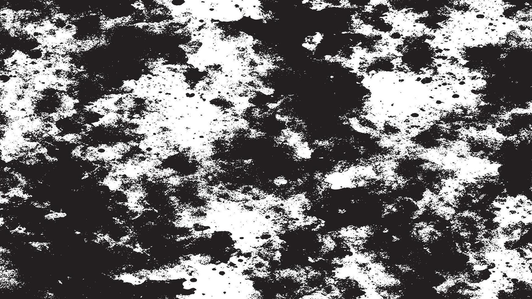 Black Gritty Grunge Overlay Texture with Rough Dirty Patterns on White vector