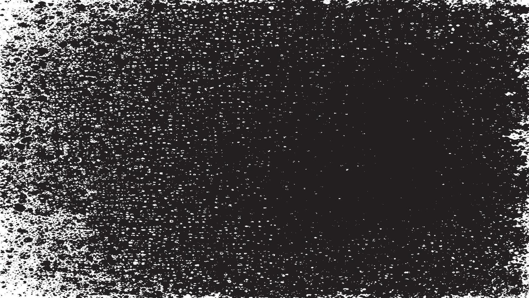 White Background with Black Gritty Rough Grunge Overlay Texture vector