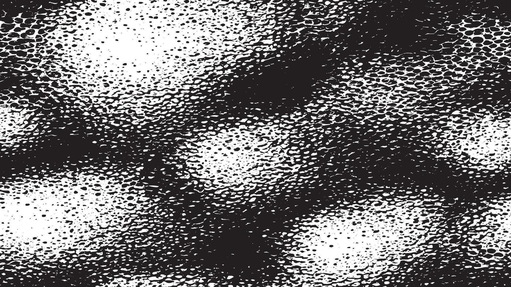 Black Monochrome Rough Dirty Grunge Overlay Texture on White Background vector