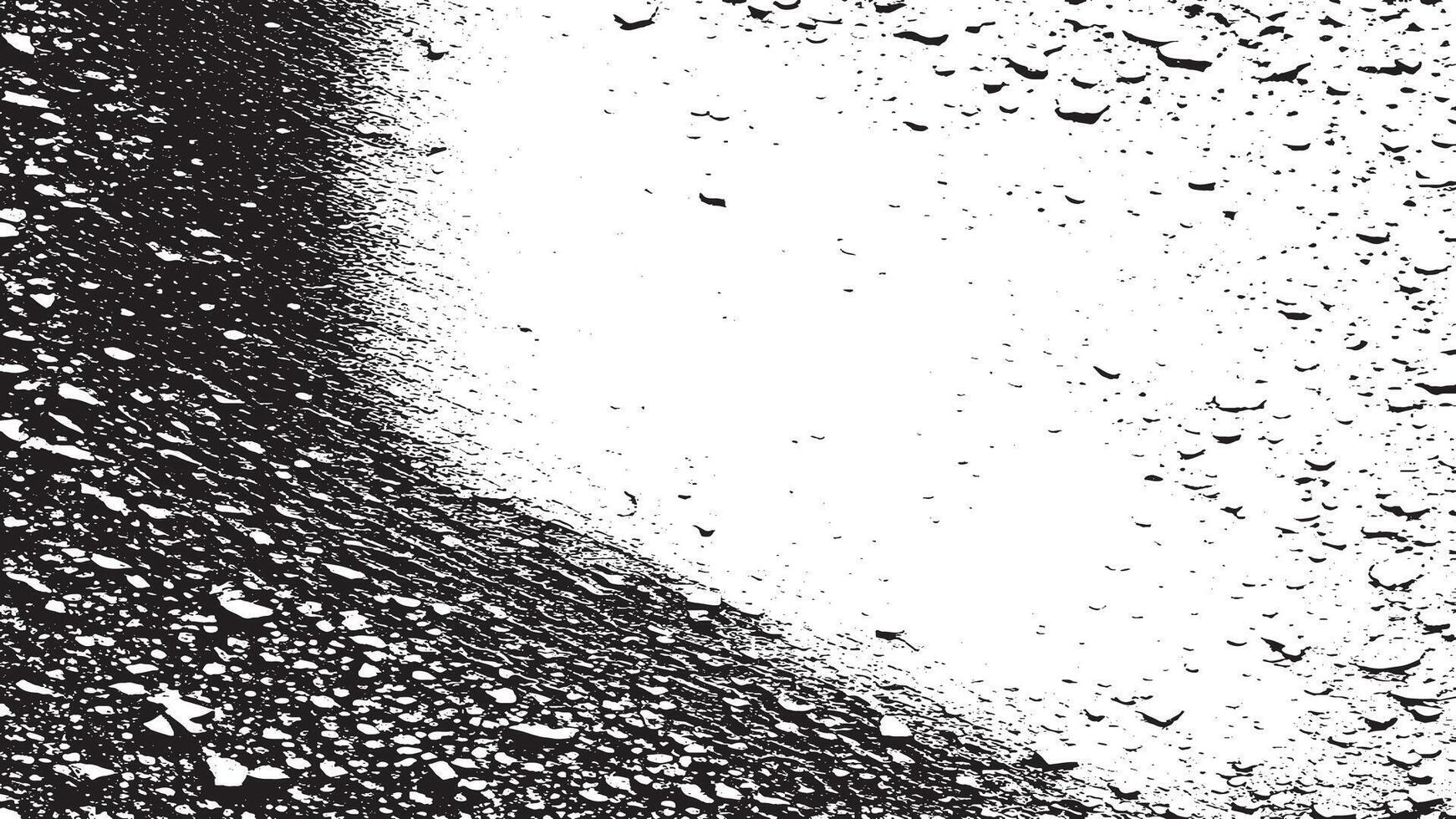 Black Monochrome Rough Dirty Grunge Overlay Texture on White Background vector