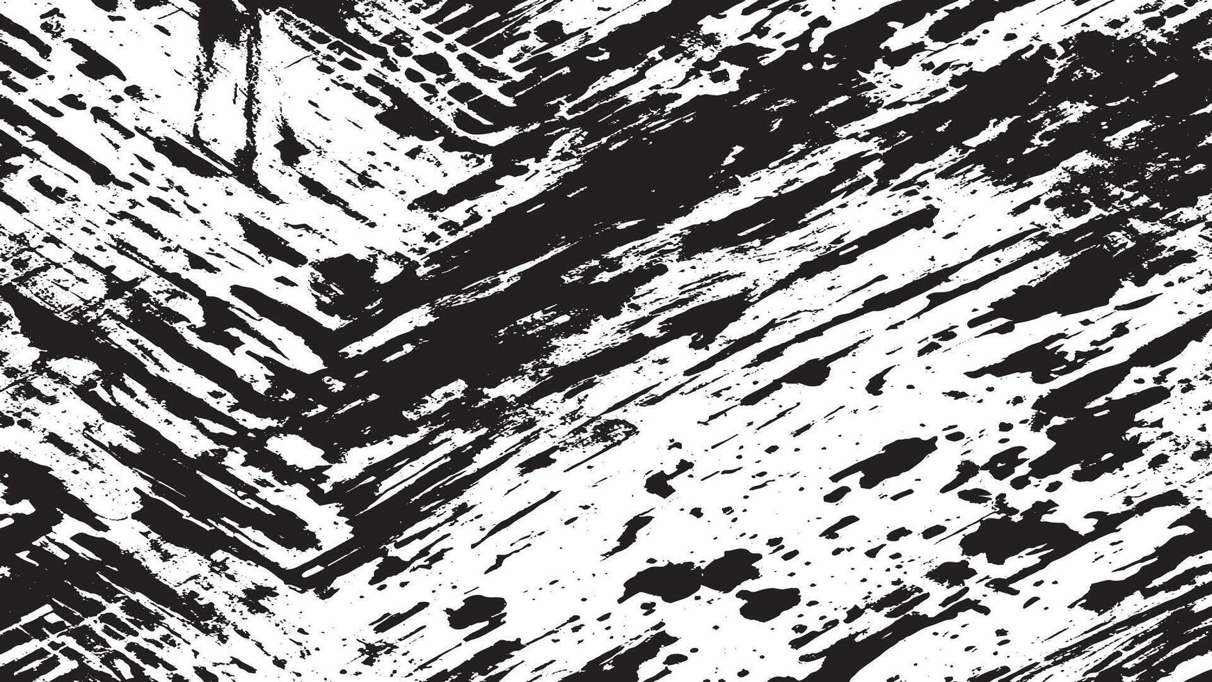 Gritty Black Rough Grunge Texture on White Background with Dirty Overlay vector