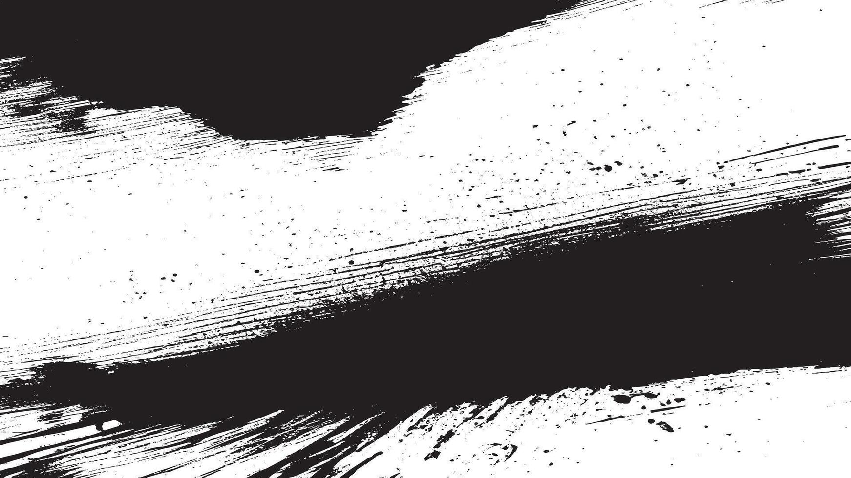 Gritty Black Rough Grunge Texture on White Background with Dirty Overlay vector