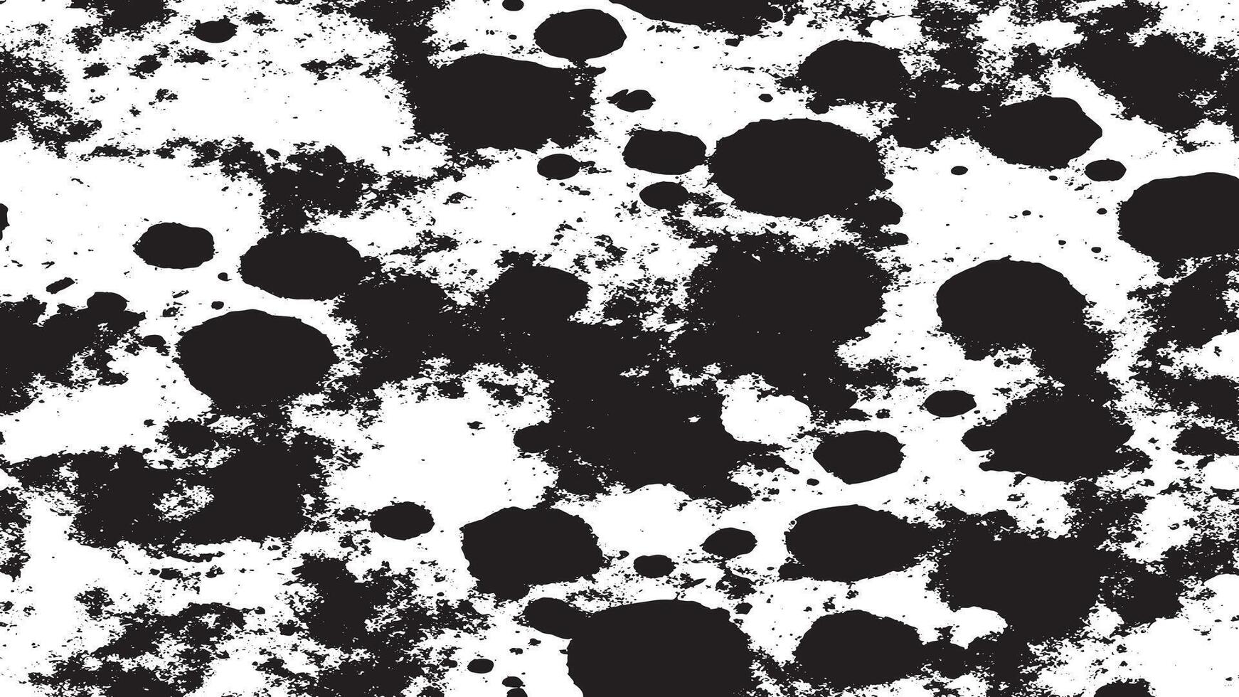 Gritty Black Rough Grunge Texture on White Background with Dirty Overlay vector