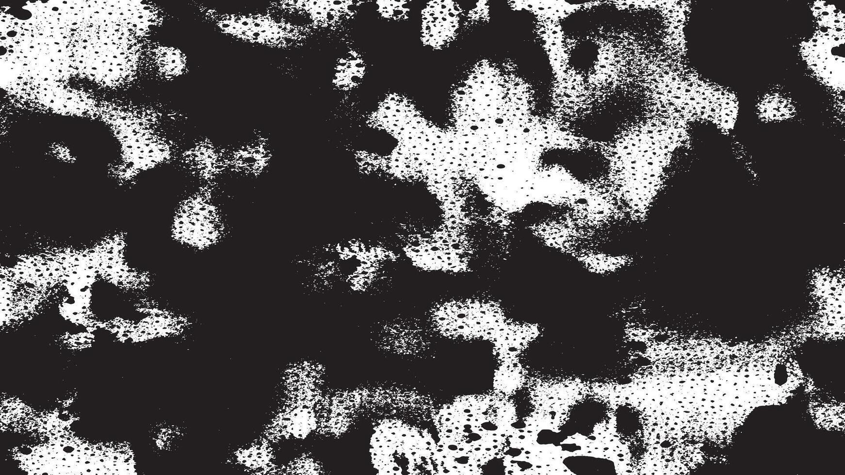 Gritty Black Rough Grunge Texture on White Background with Dirty Overlay vector
