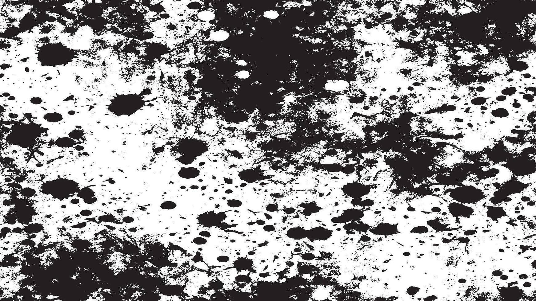 Black and White Gritty Grunge Texture with Rough Dirty Overlay Patterns vector