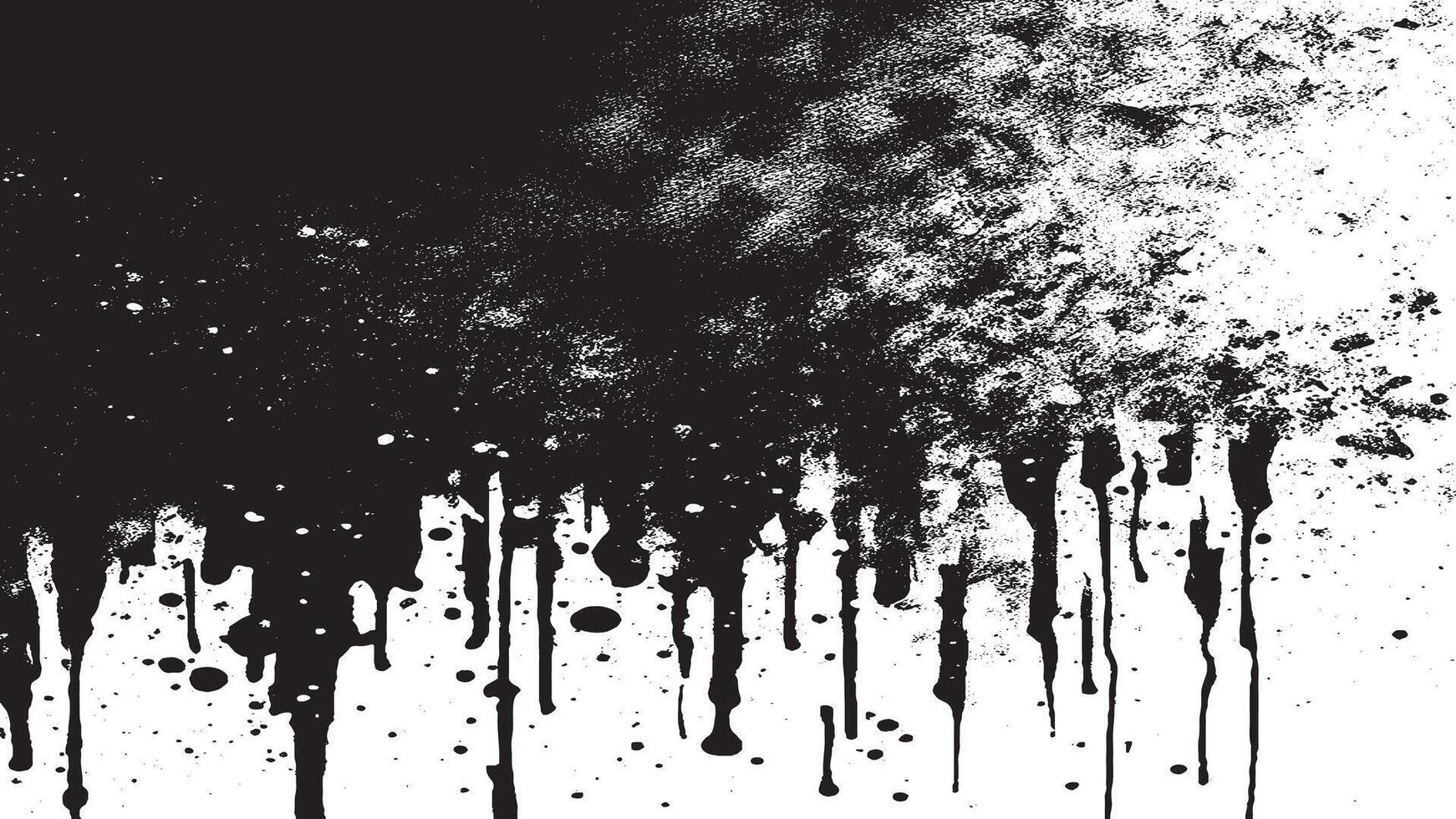 Black and White Gritty Grunge Texture with Rough Dirty Overlay Patterns vector