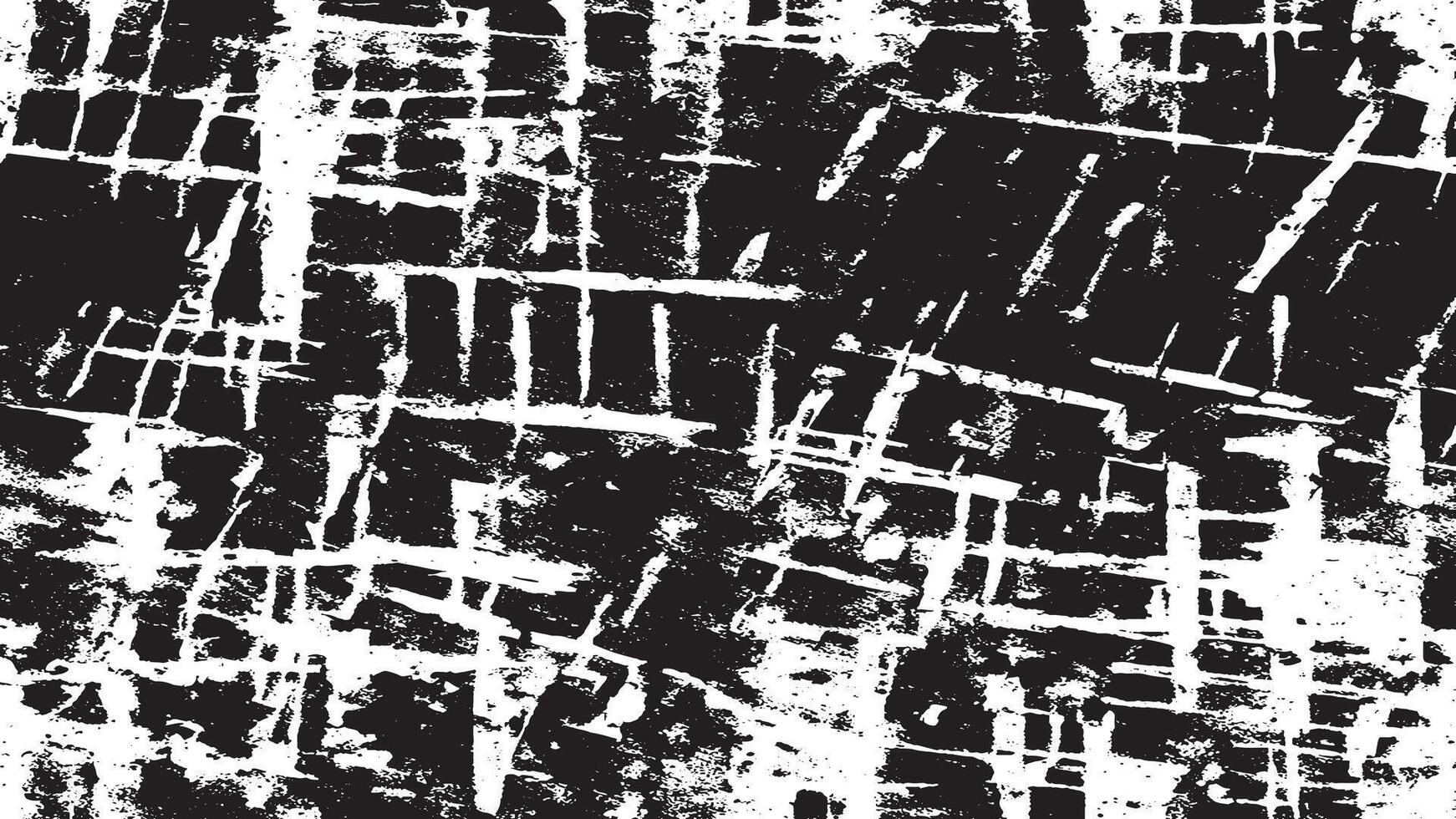 Black and White Gritty Grunge Texture with Rough Dirty Overlay Patterns vector