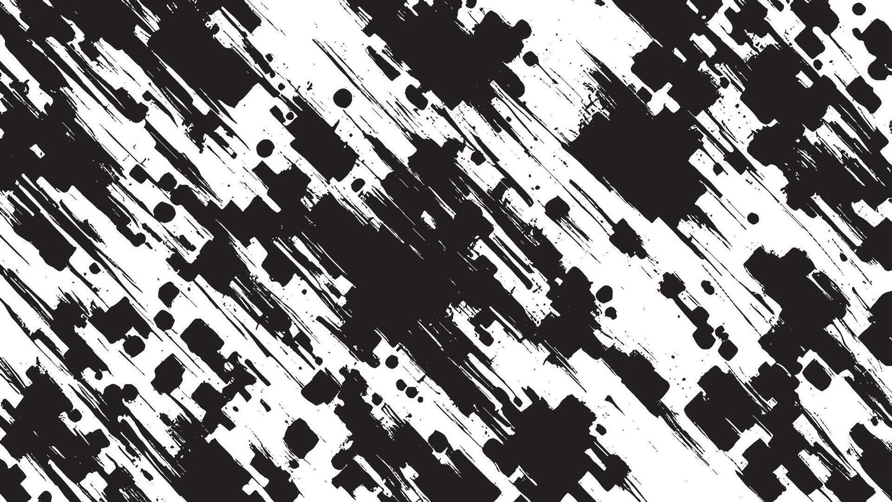 Black Gritty Abstract Grunge Texture Overlay on White Background vector