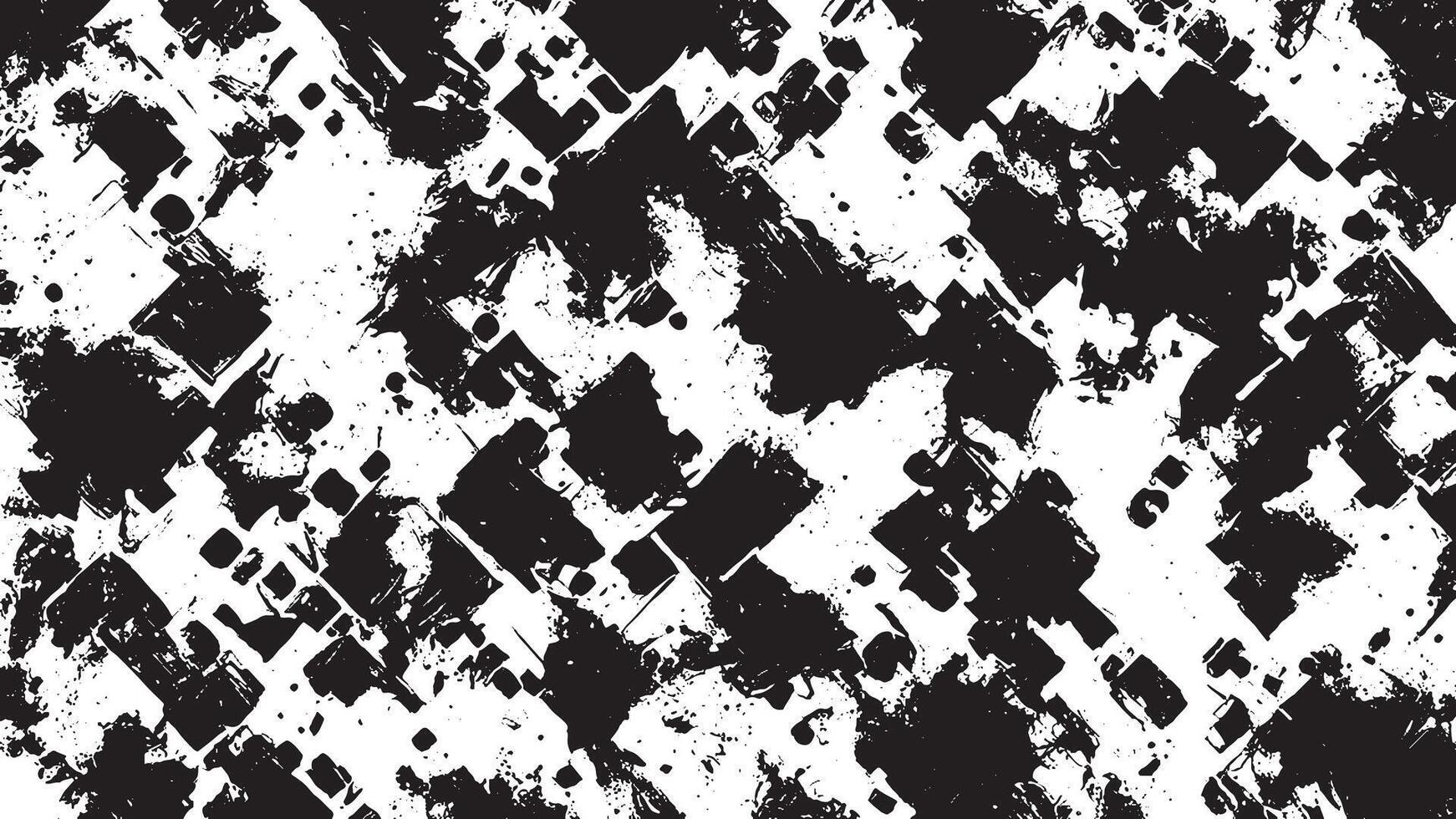 Black Gritty Abstract Grunge Texture Overlay on White Background vector