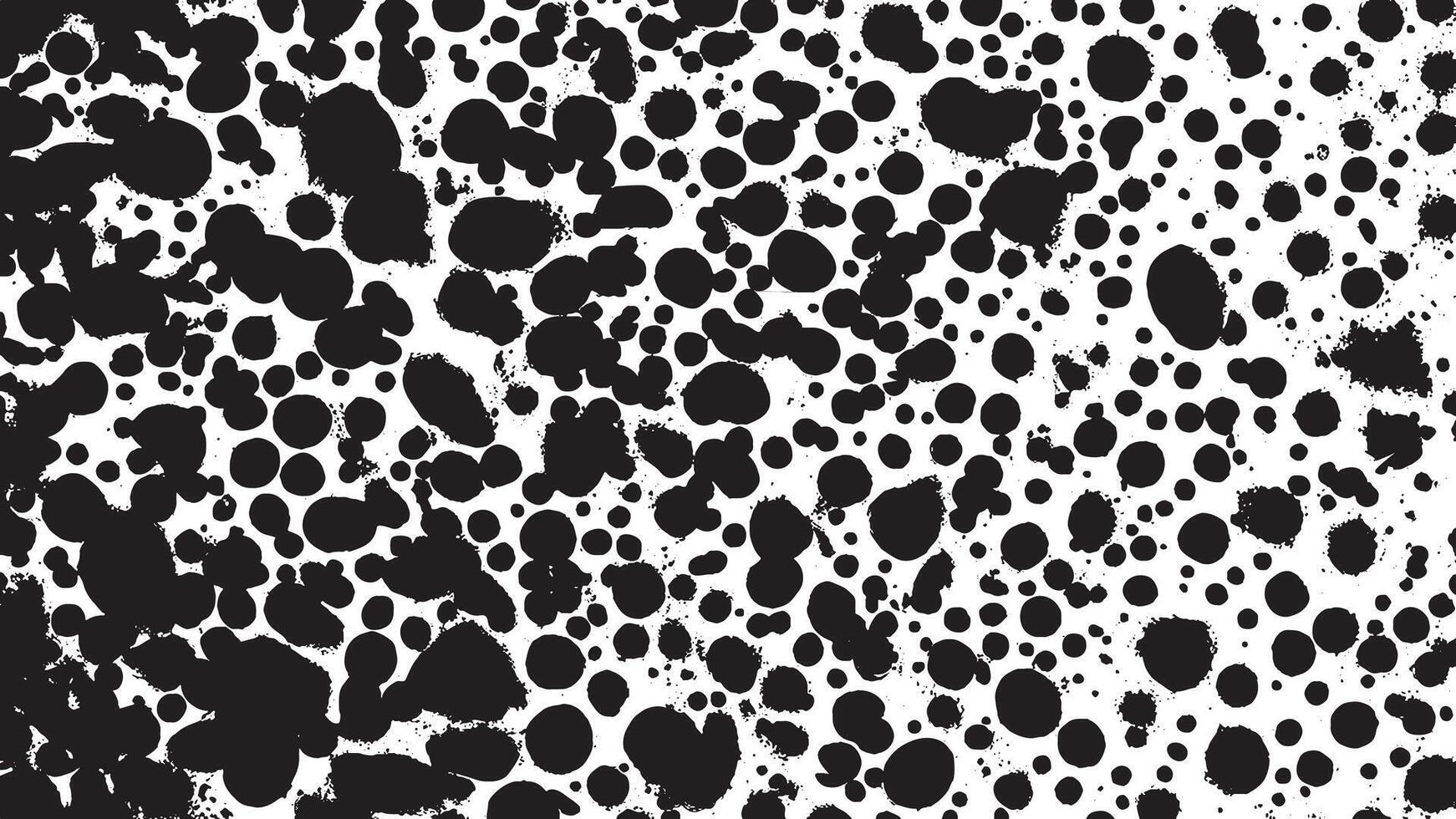 Black Monochrome Abstract Gritty Grunge Art Texture on White Background vector