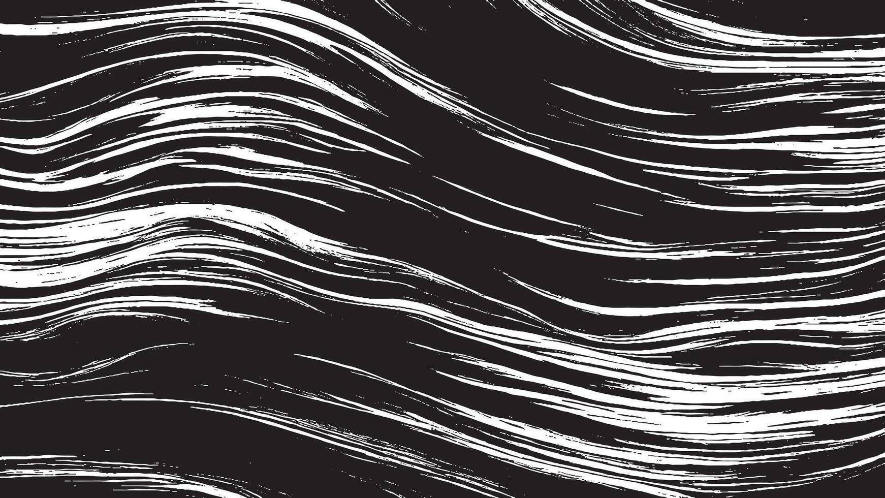 Black Monochrome Abstract Gritty Grunge Art Texture on White Background vector