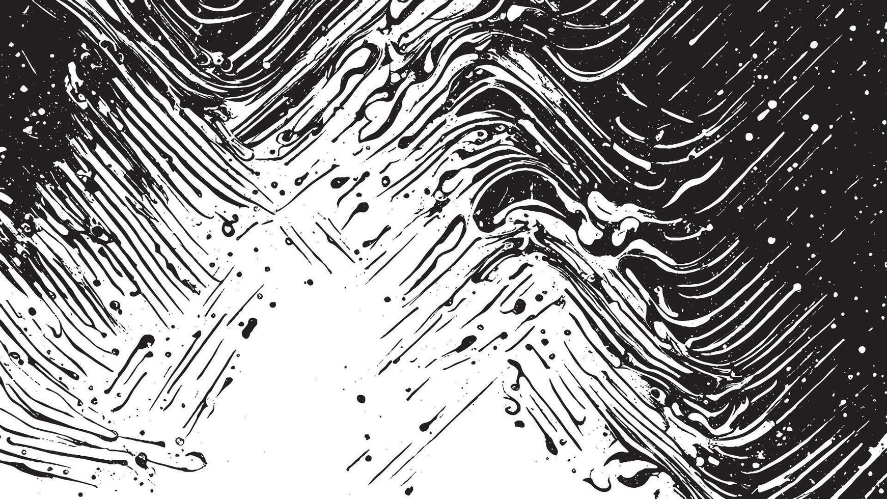 Black Monochrome Grunge Texture with Fine Granules on White Background vector