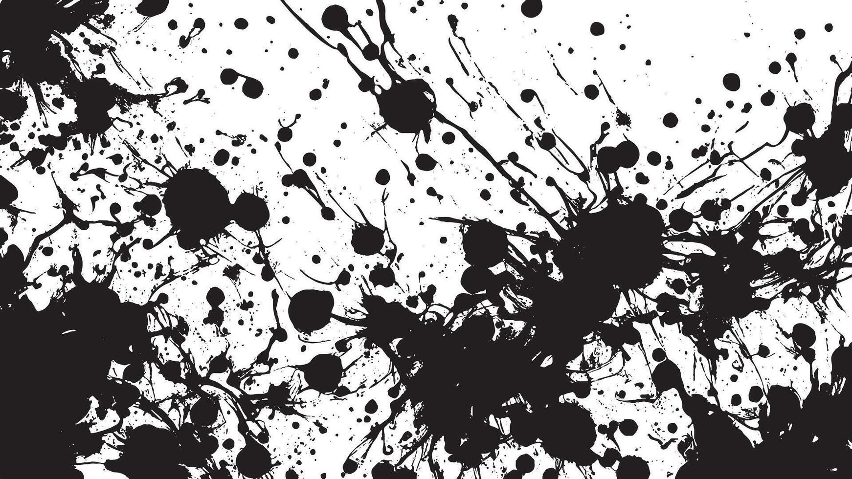 Black Monochrome Grunge Texture with Fine Granules on White Background vector