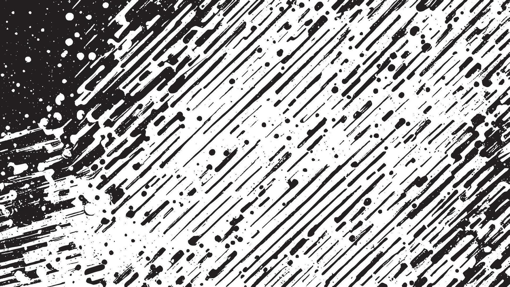 Black Monochrome Grunge Texture with Fine Granules on White Background vector