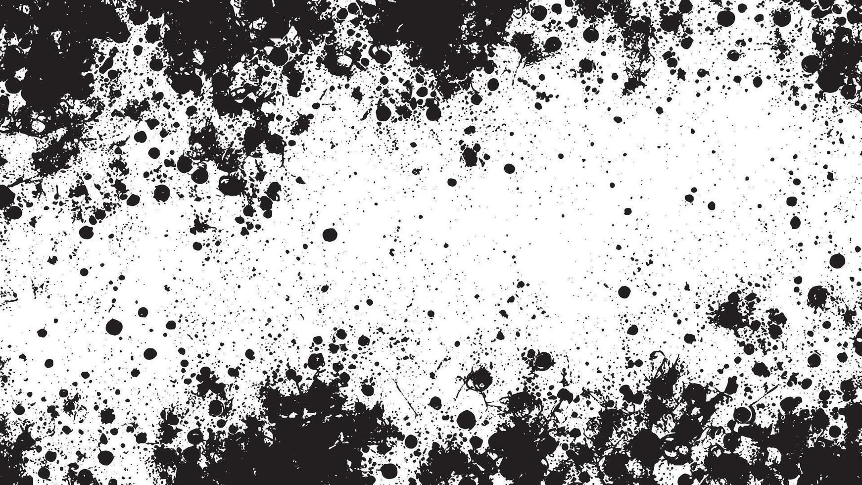 Black Abstract Grunge Texture Overlay on White Background, Art vector