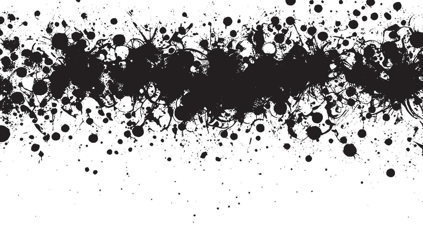 Black Abstract Grunge Texture Overlay on White Background, Art vector