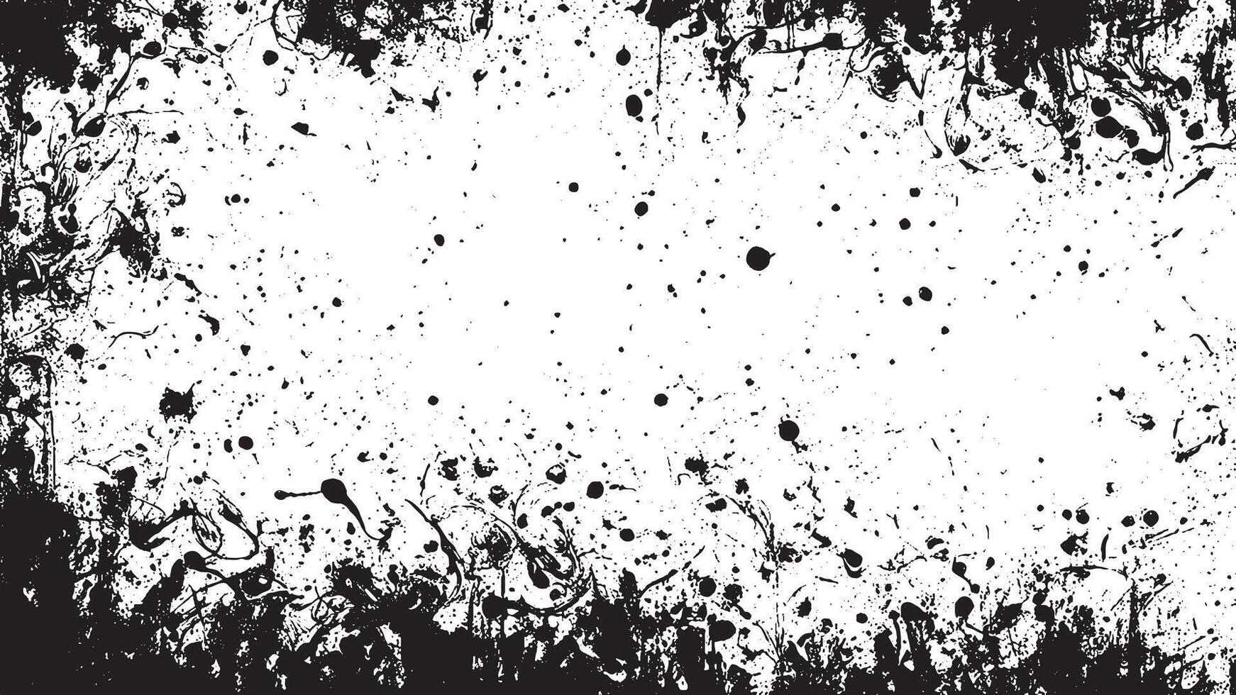 Art of Black Monochrome Gritty Grunge Texture on White Background vector