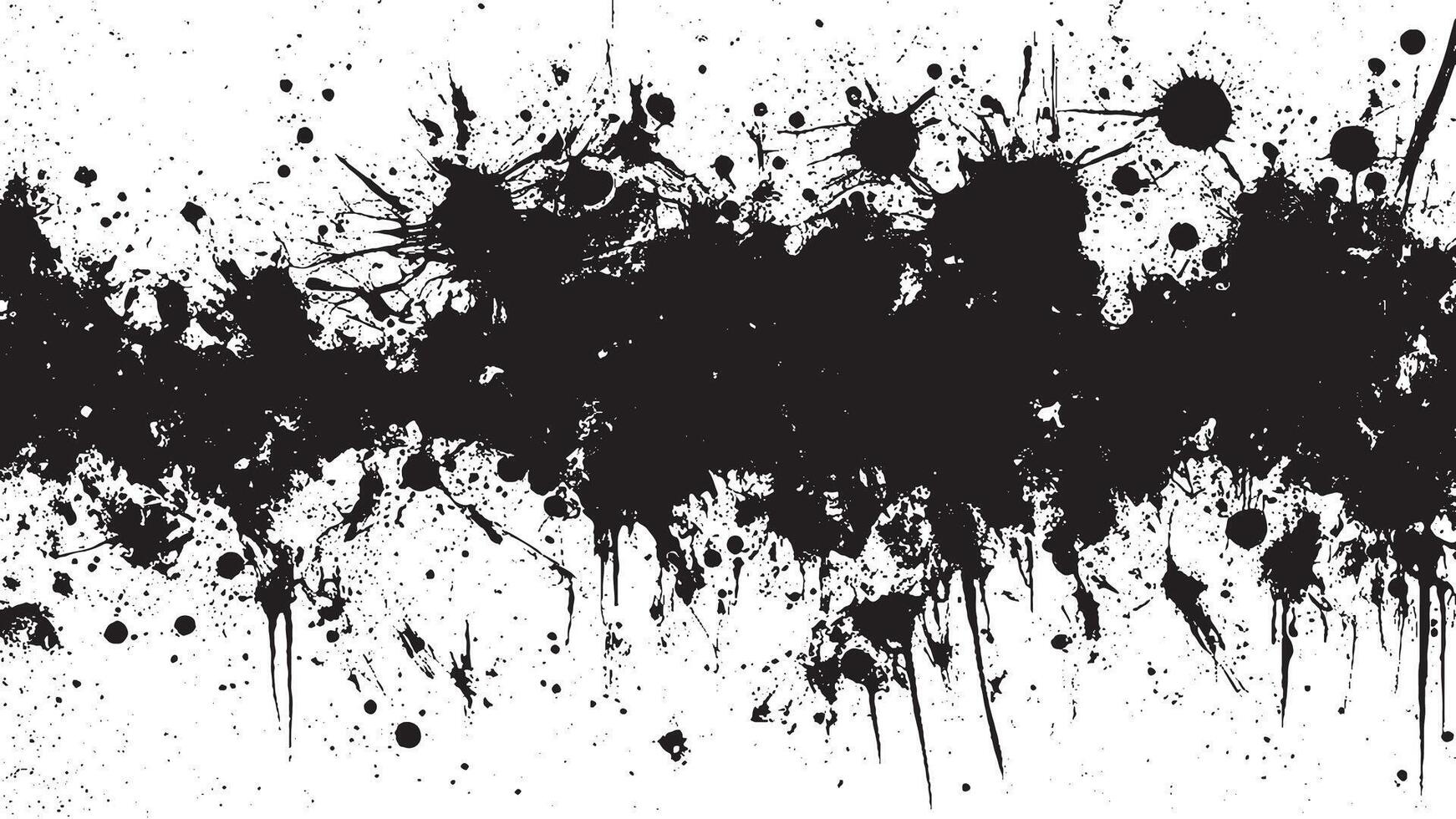 Art of Black Monochrome Gritty Grunge Texture on White Background vector