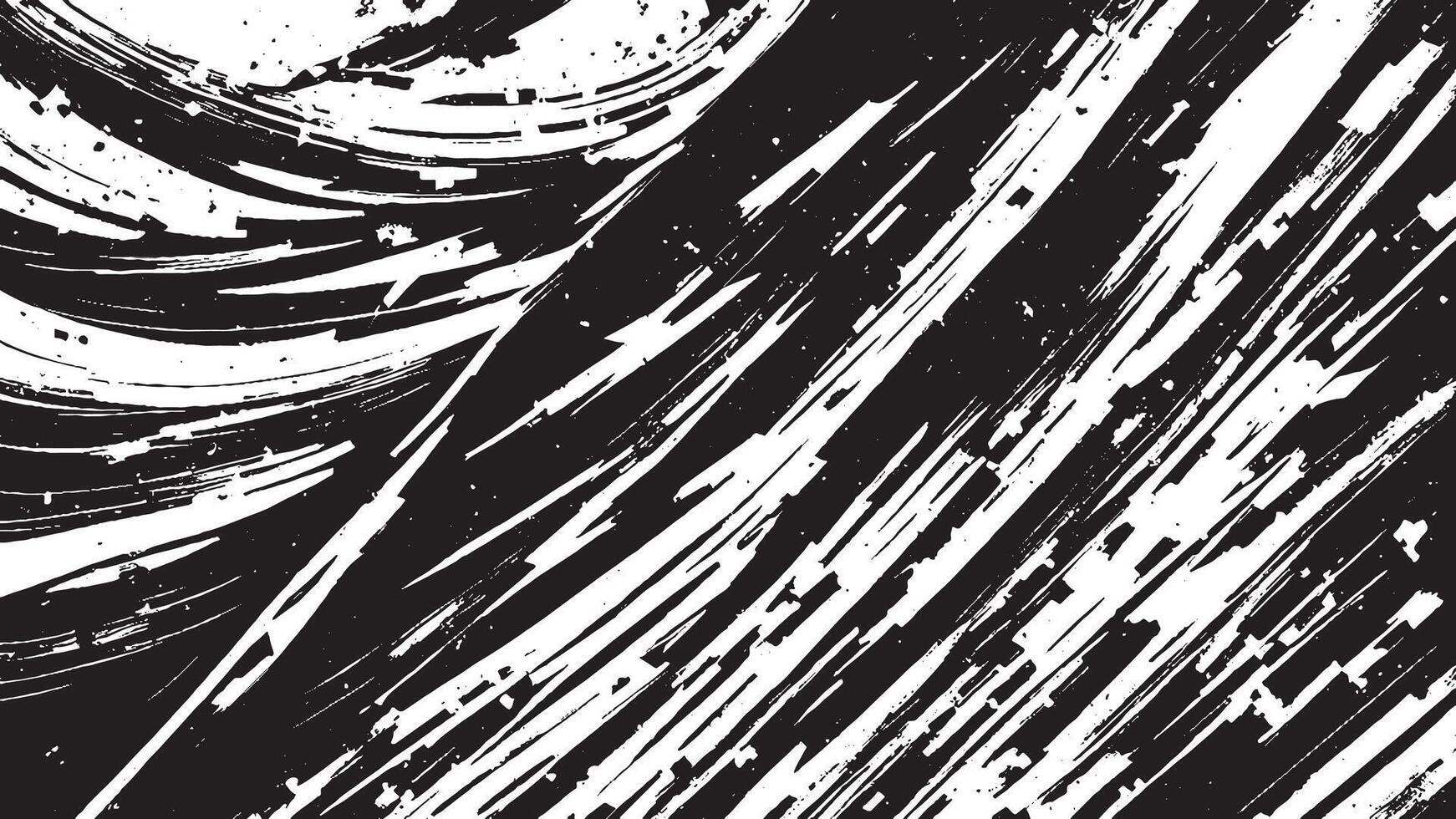 Intricate Black Grunge Texture on White Background, Abstract Gritty Overlay vector