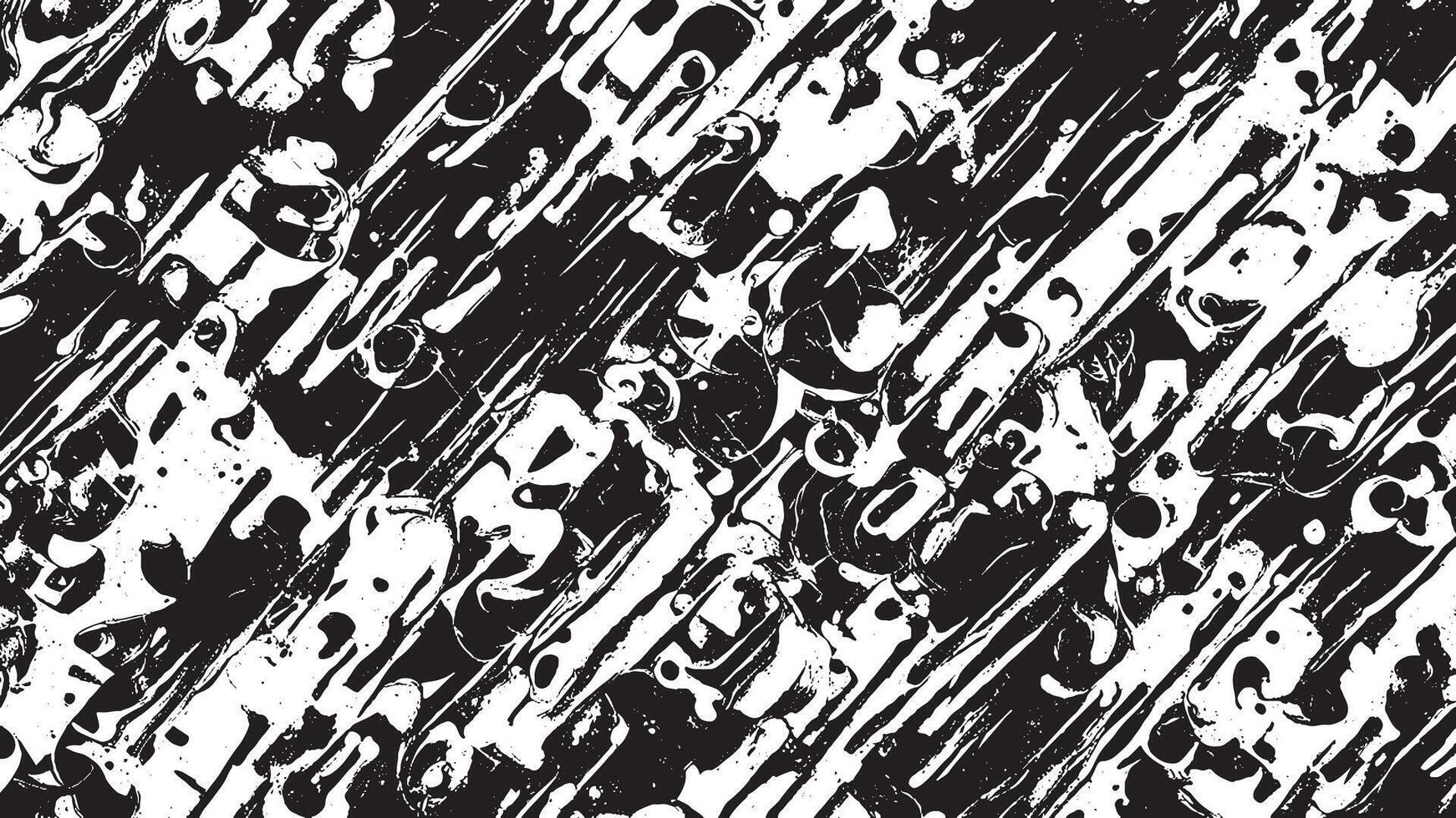 Intricate Black Grunge Texture on White Background, Abstract Gritty Overlay vector