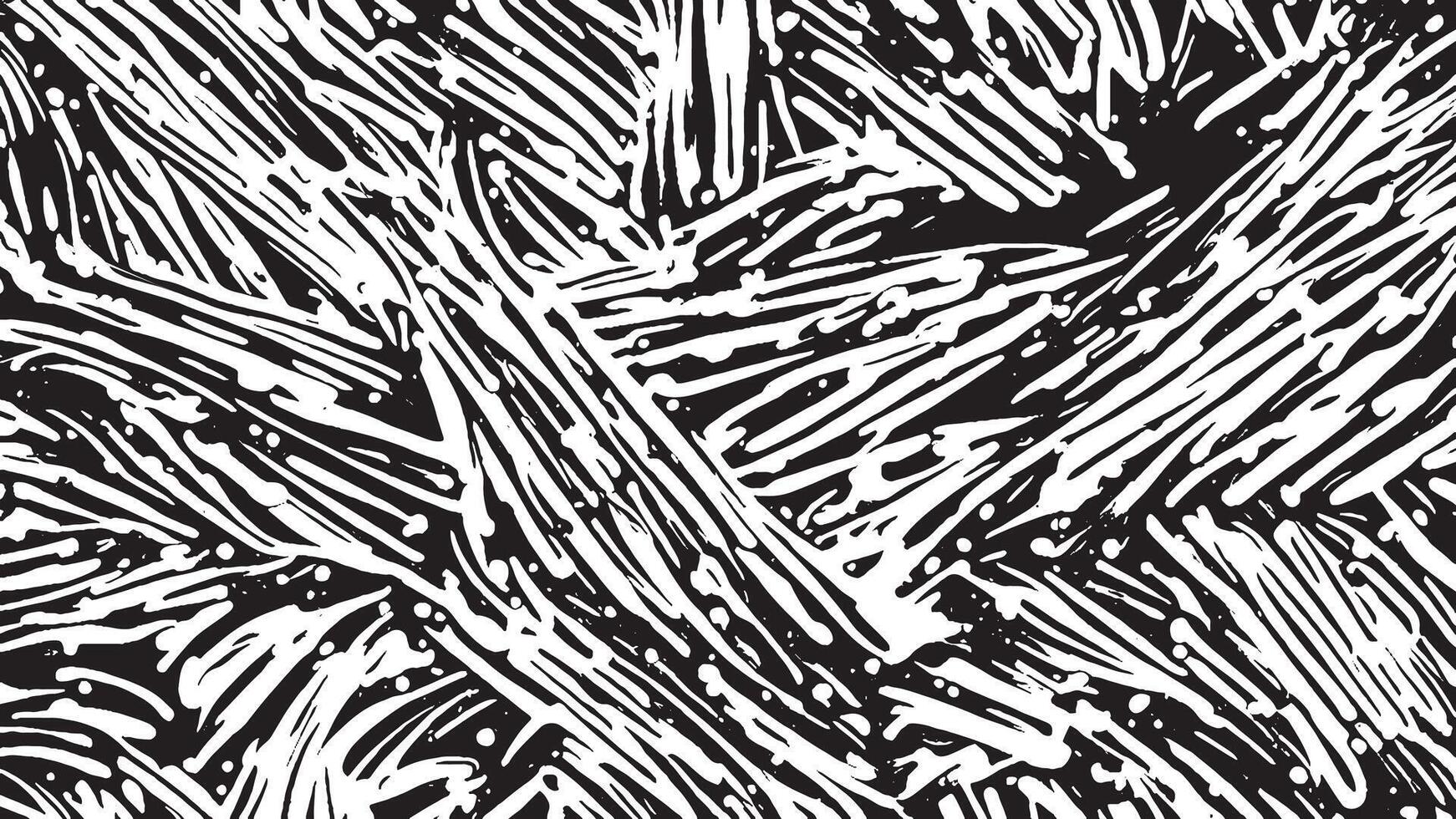 Black Monochrome Grunge Texture Overlay on White Background vector