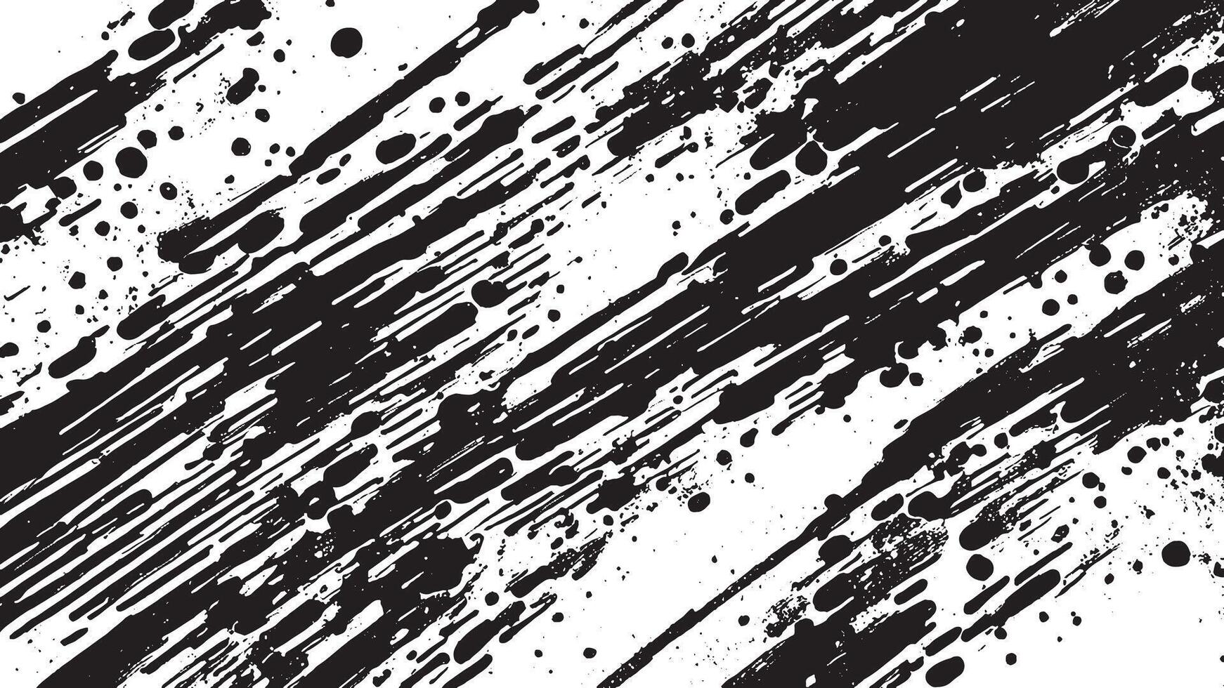 Black Gritty Grunge Texture on White Background vector