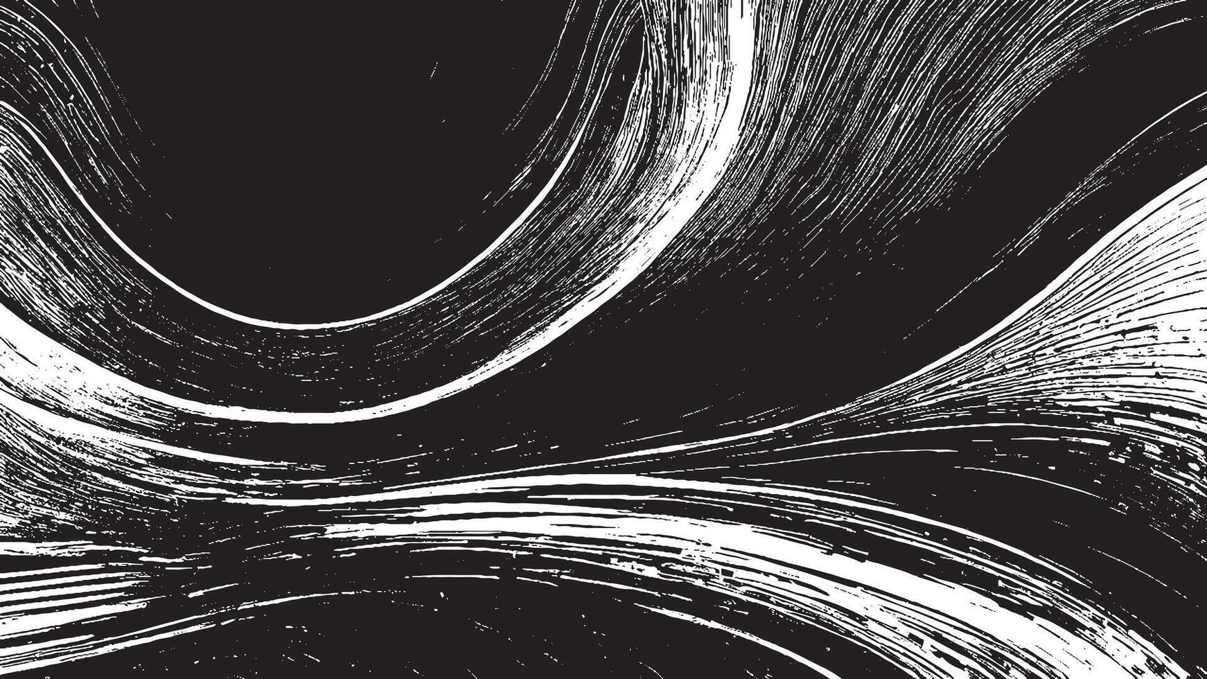Black Gritty Grunge Texture on White Background vector