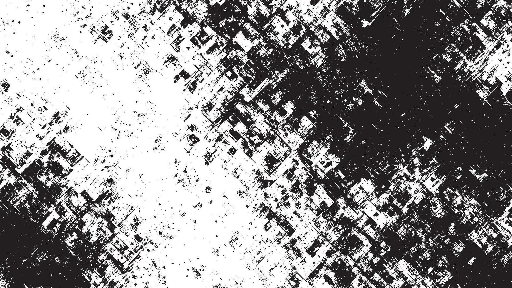 Black and White Abstract Grunge Texture Overlay vector