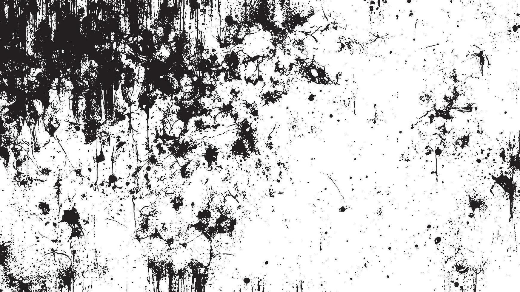 Black and White Abstract Grunge Texture Overlay vector