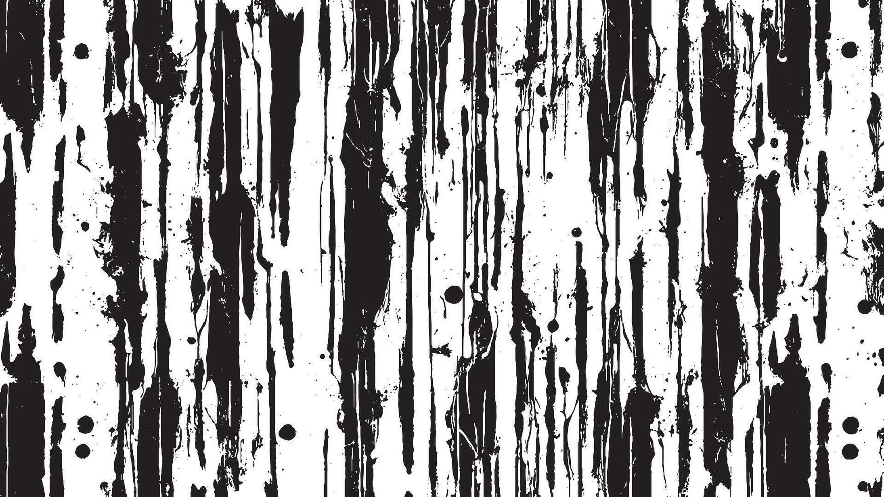 Detailed Black Gritty Abstract Grunge Texture on White Background vector