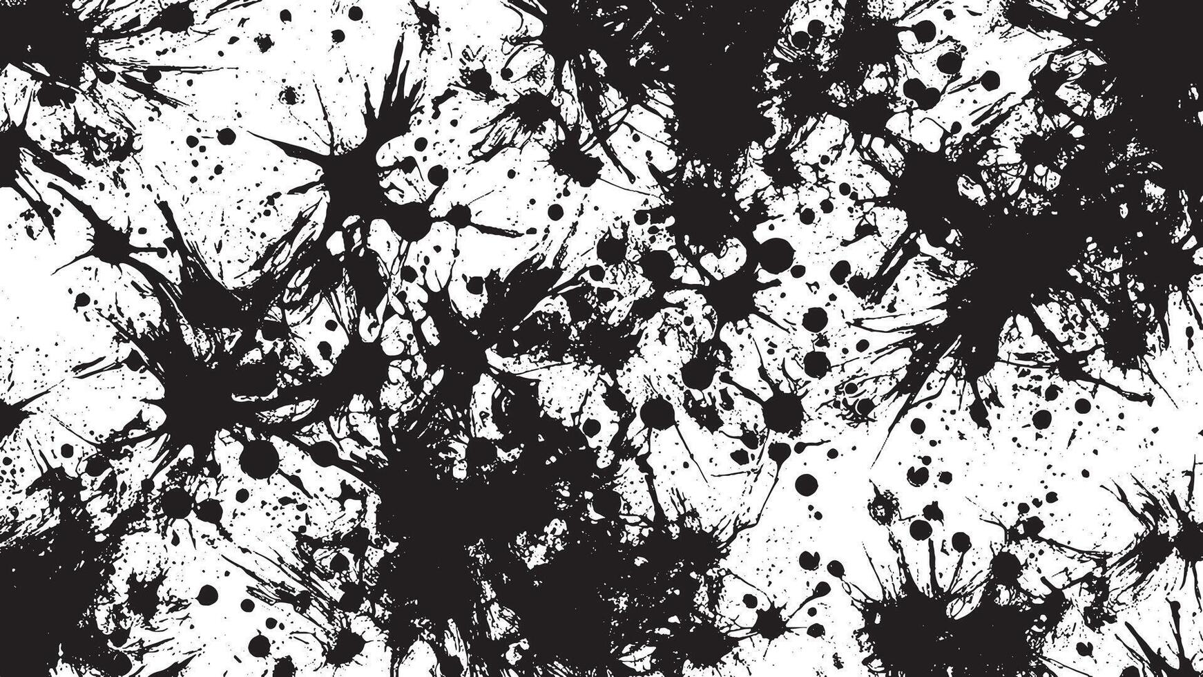 Black Monochrome Gritty Grunge Texture on White Background, Art vector