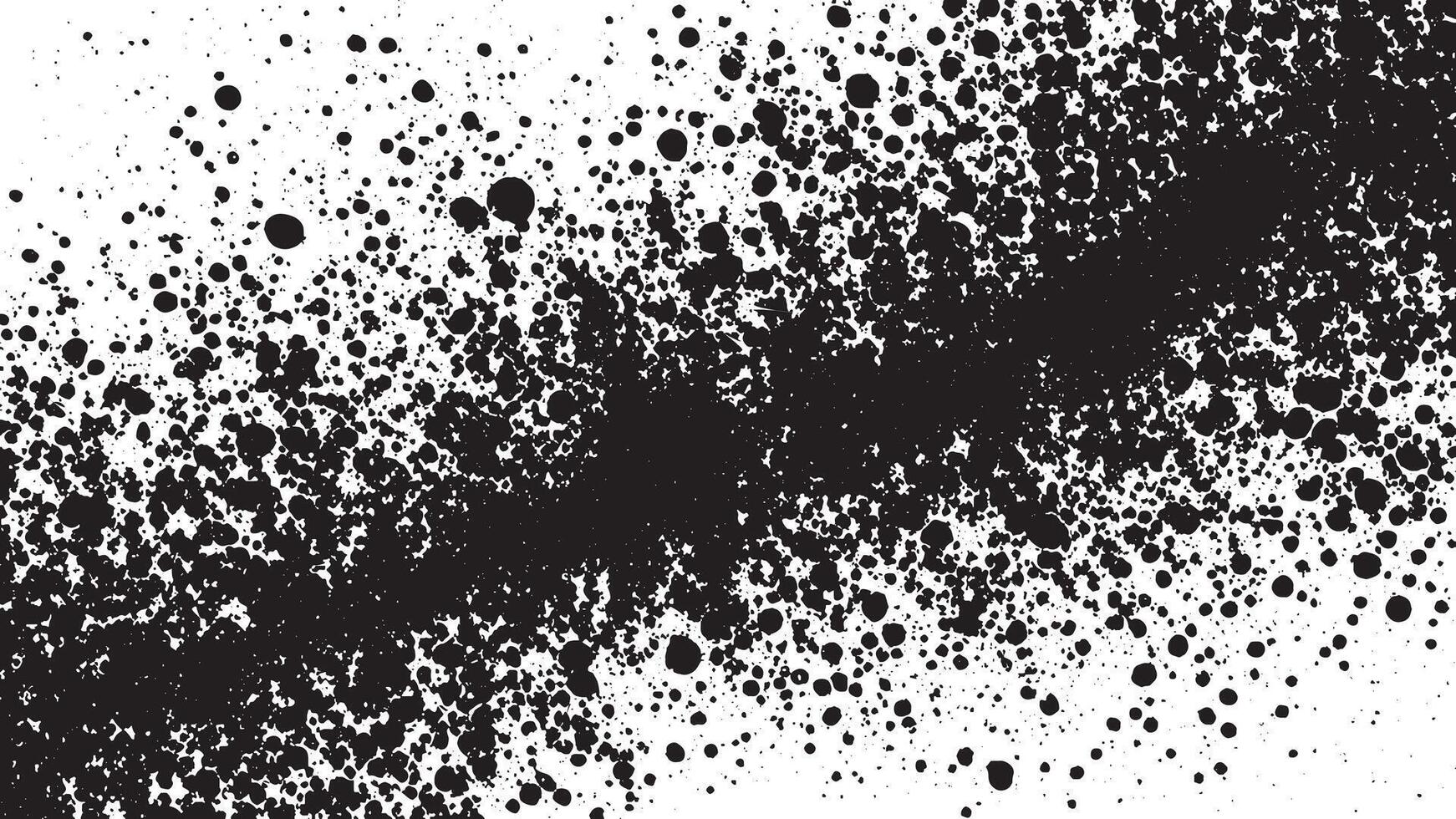 Black Monochrome Gritty Grunge Texture on White Background, Art vector