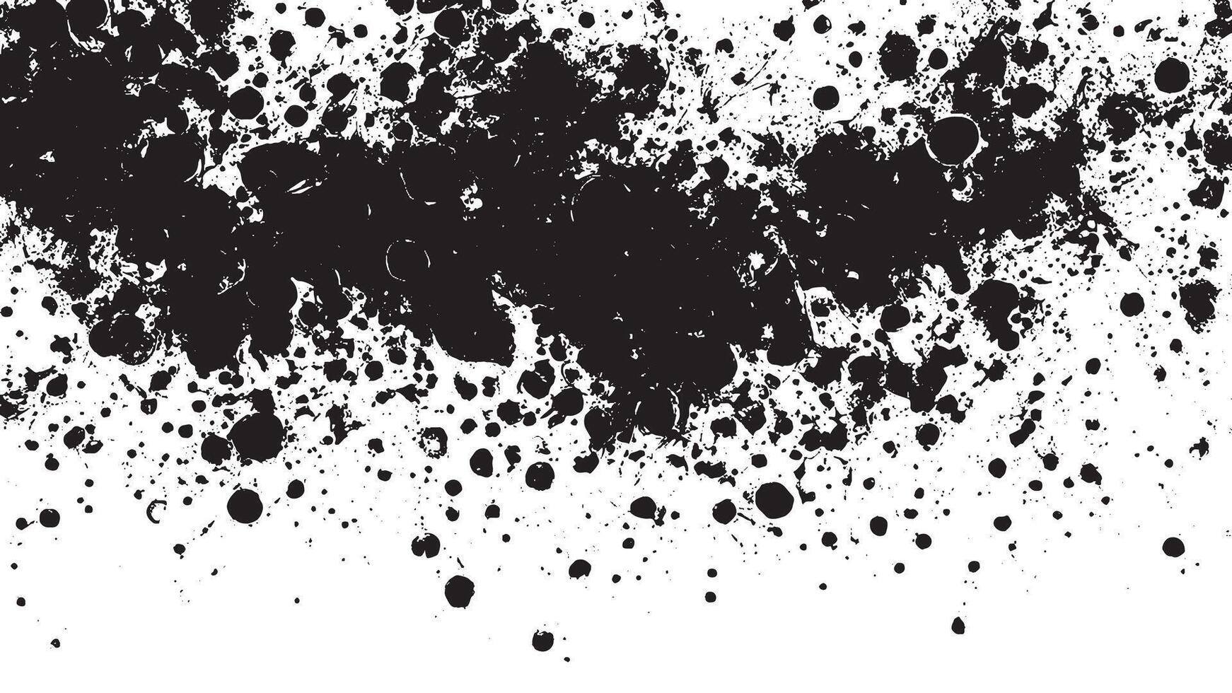 Black Monochrome Gritty Grunge Texture on White Background, Art vector