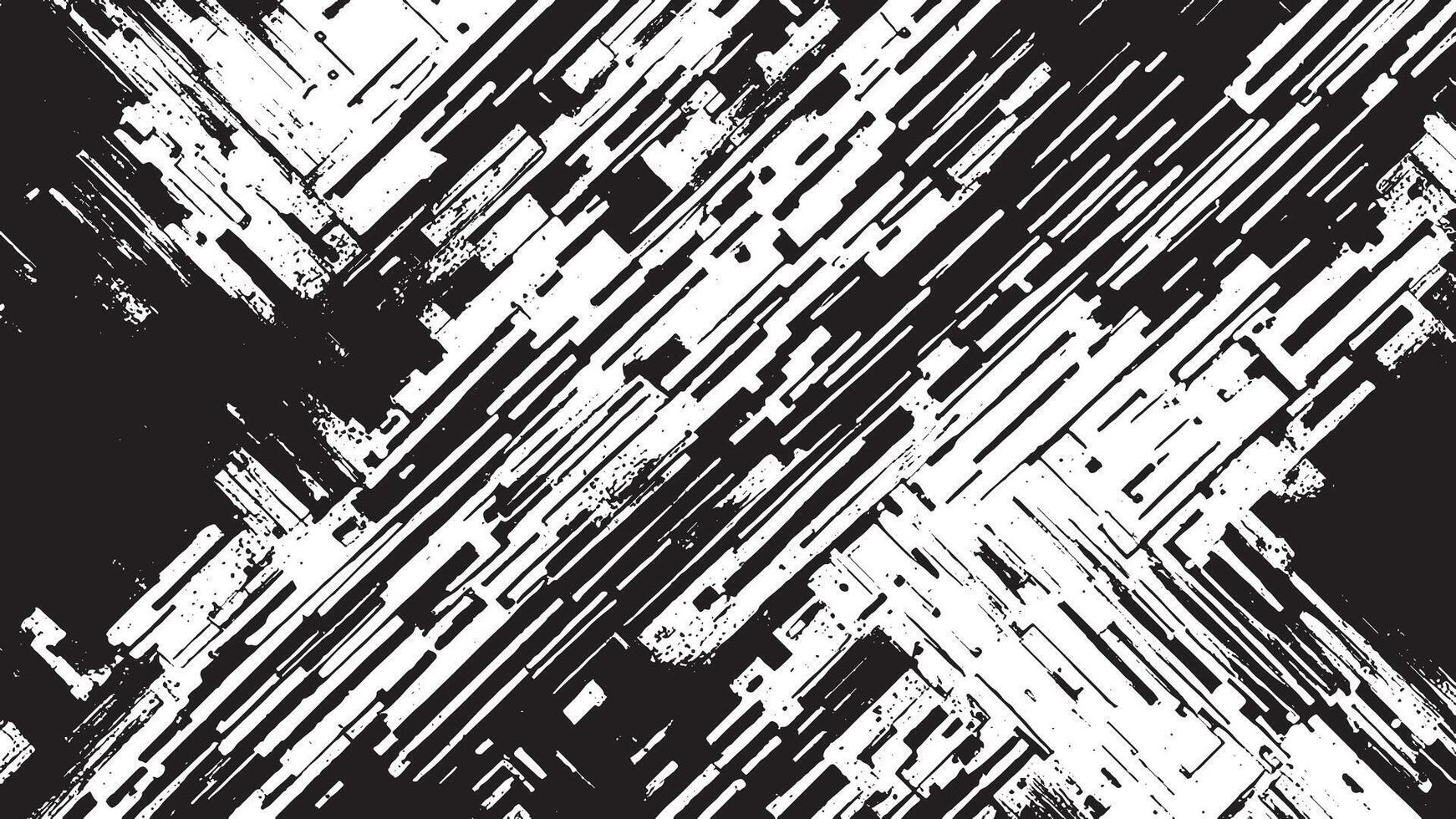 Intricate Black Grunge Texture on White Background vector