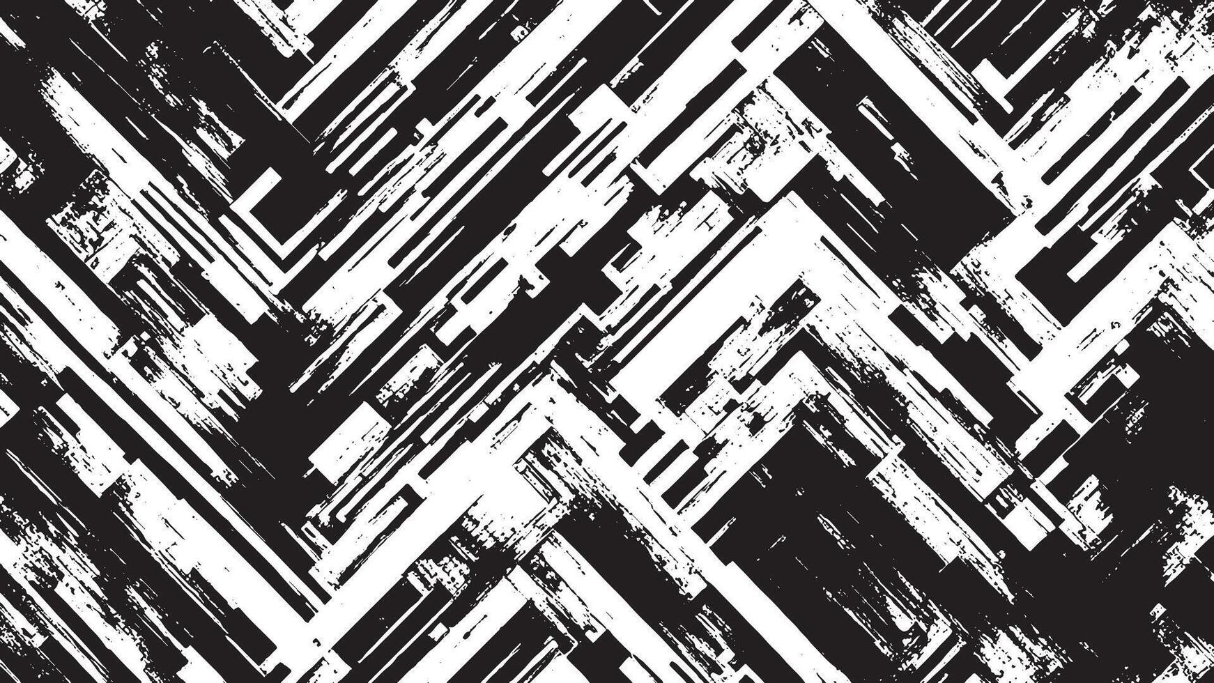 Intricate Black Grunge Texture on White Background vector