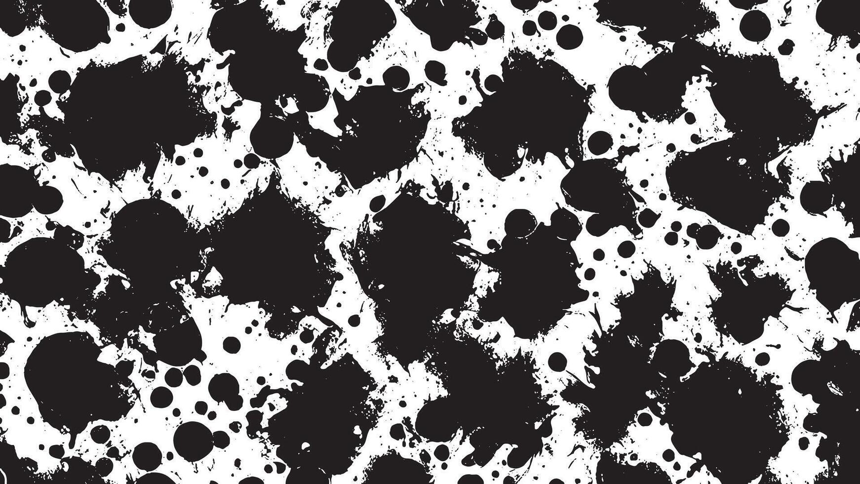 Black Gritty Grunge Texture on White Background, Abstract Overlay vector