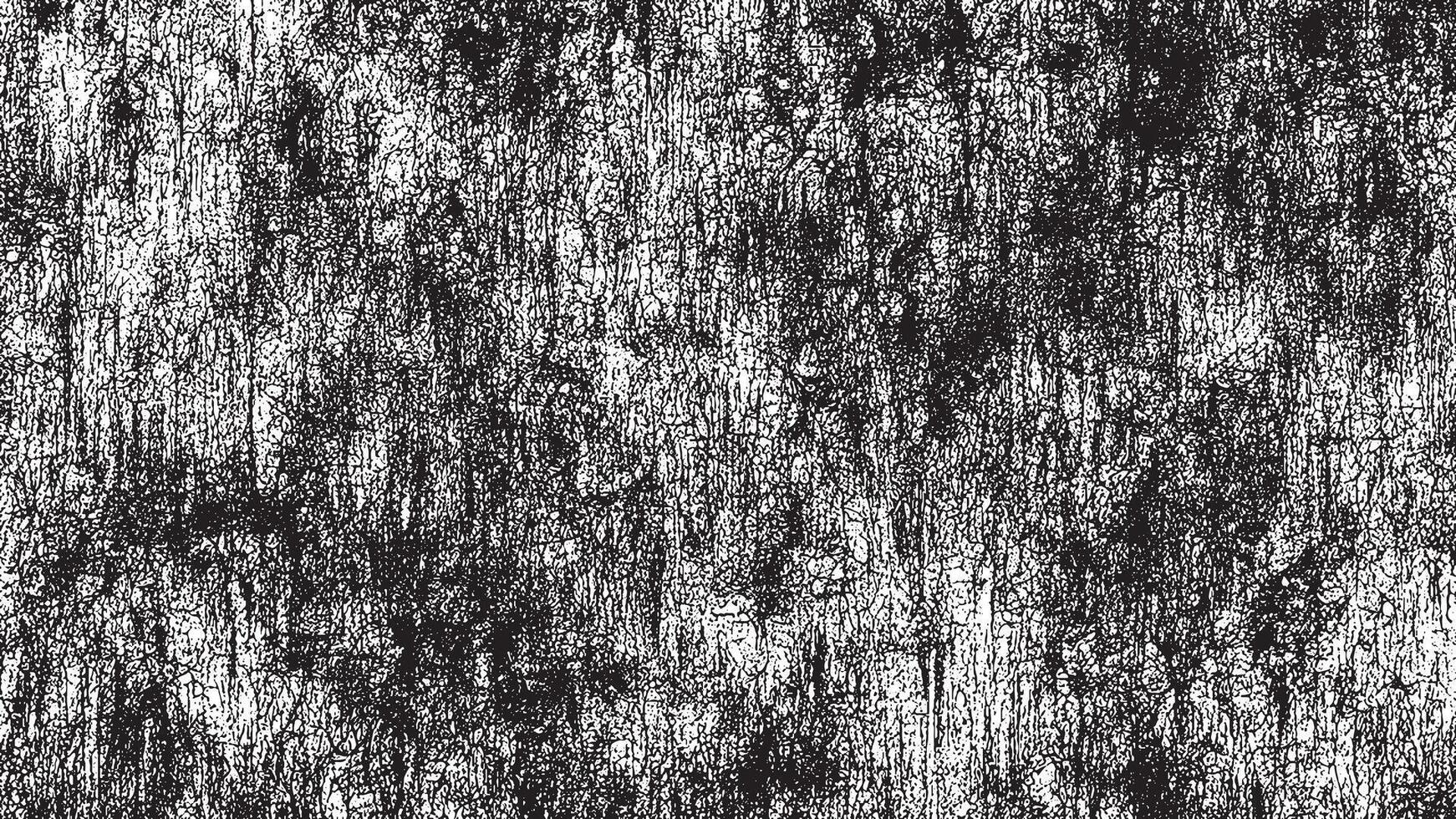 Black Gritty Grunge Texture on White Background, Abstract Overlay vector