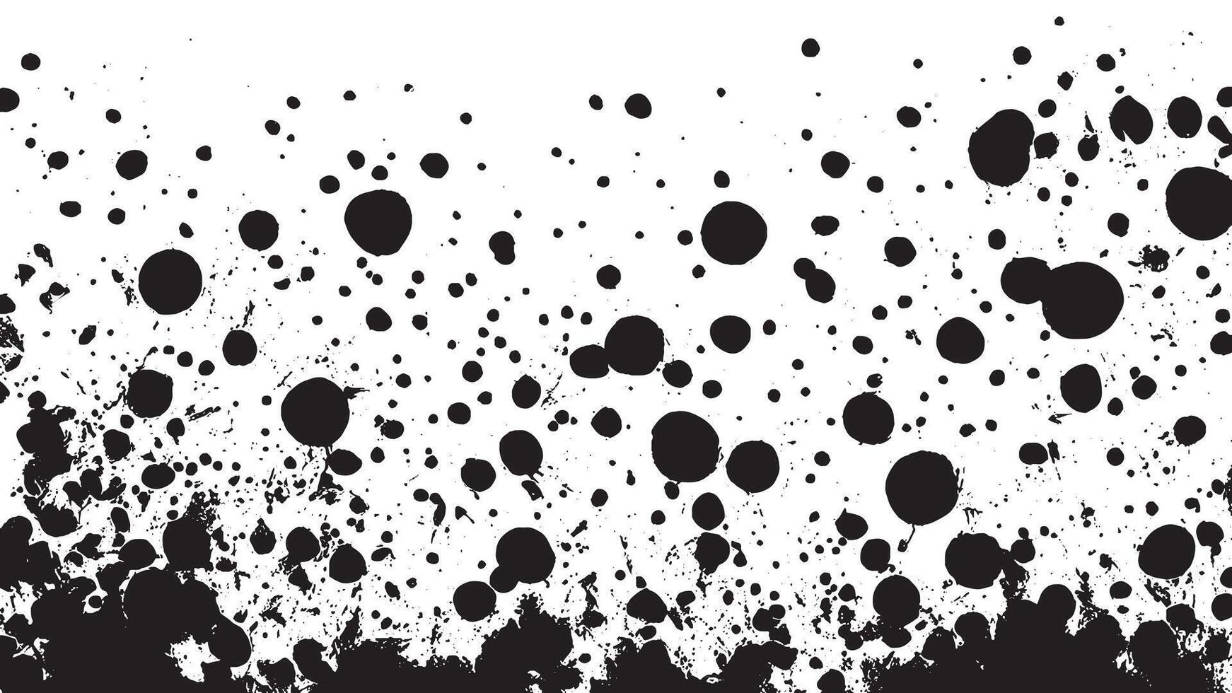 Intricate Black Gritty Texture Overlay on White Background vector