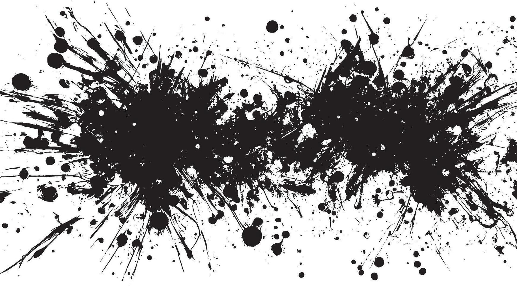 Intricate Black Gritty Texture Overlay on White Background vector
