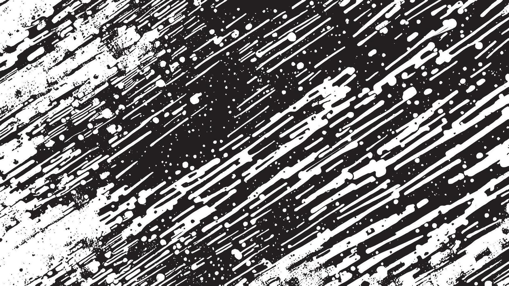 Black Monochrome Abstract Grunge Texture on White Background vector